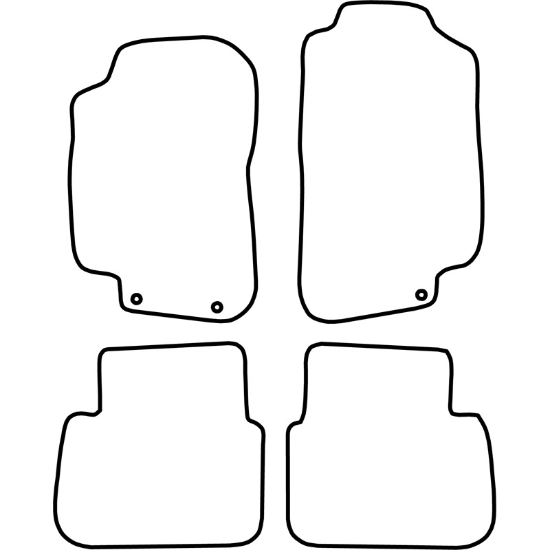 Automatten Velours  Saab 9-5 2010-