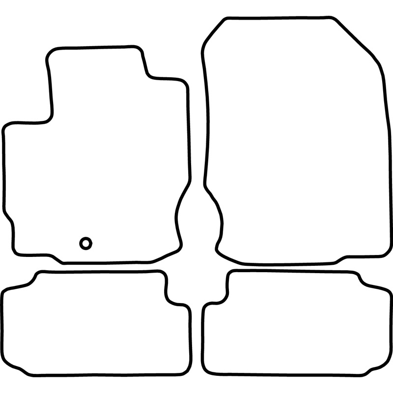 Automatten Velours  Mitsubishi Colt cabrio 2006-2009
