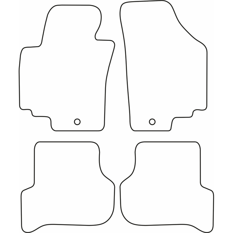 Automatten Velours  Seat Altea 2008-