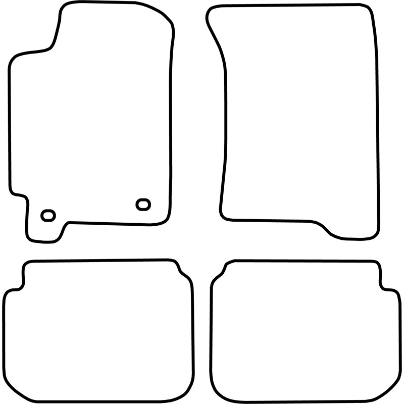 Automatten Velours  Subaru Impreza 1993-2000 (type GL)