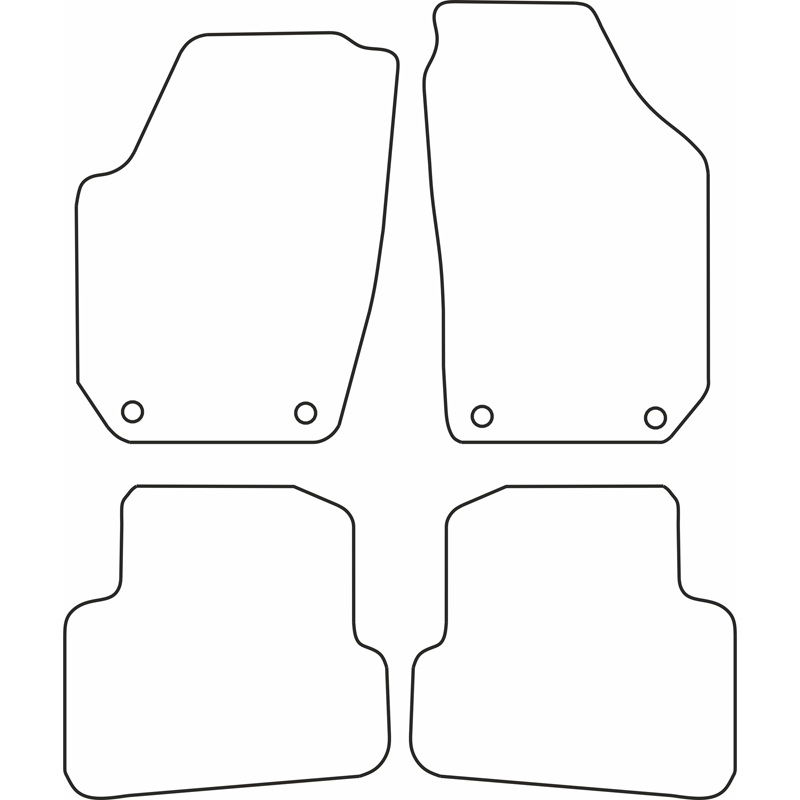 Automatten  Skoda Fabia 2008-2014