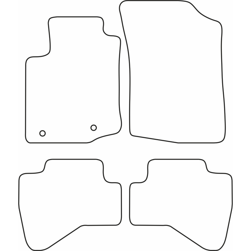 Automatten Velours  Peugeot 108 2014-