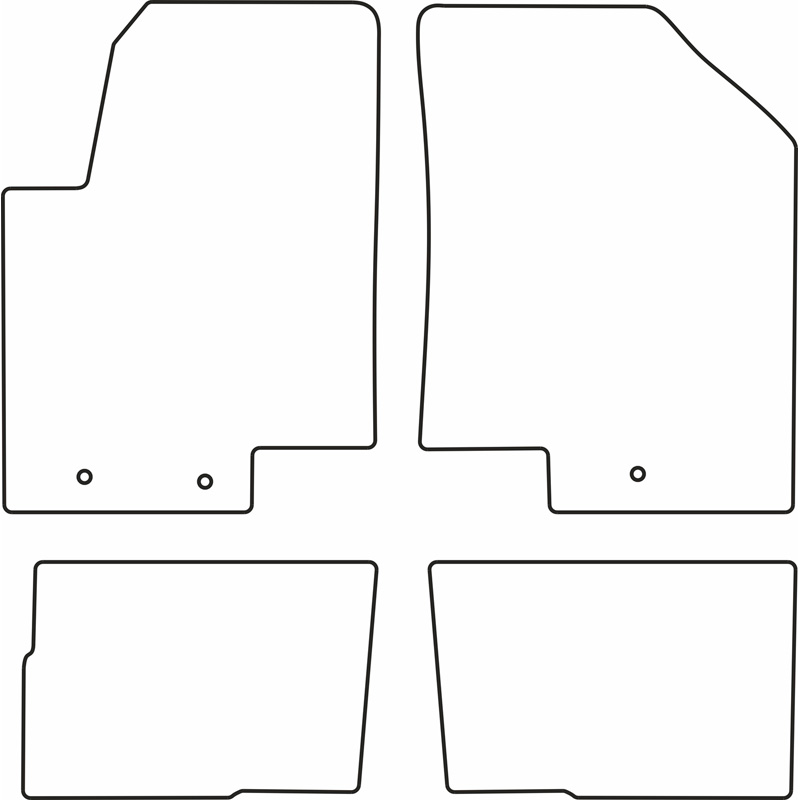 Automatten Velours  Kia Soul 2009-2011