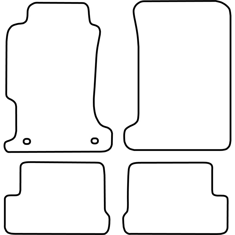 Automatten Velours  Honda Prelude 1992-1997
