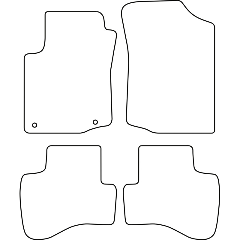 Automatten Velours  Peugeot 107 2005-2010