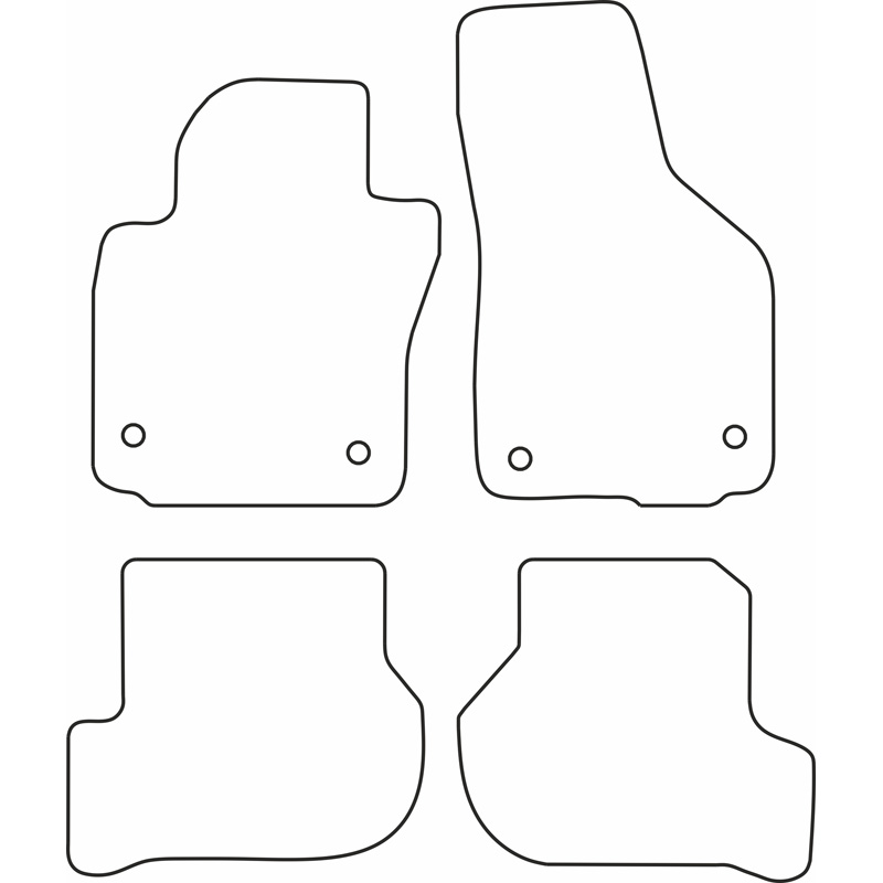 Automatten Velours  Seat Leon 2005-2008
