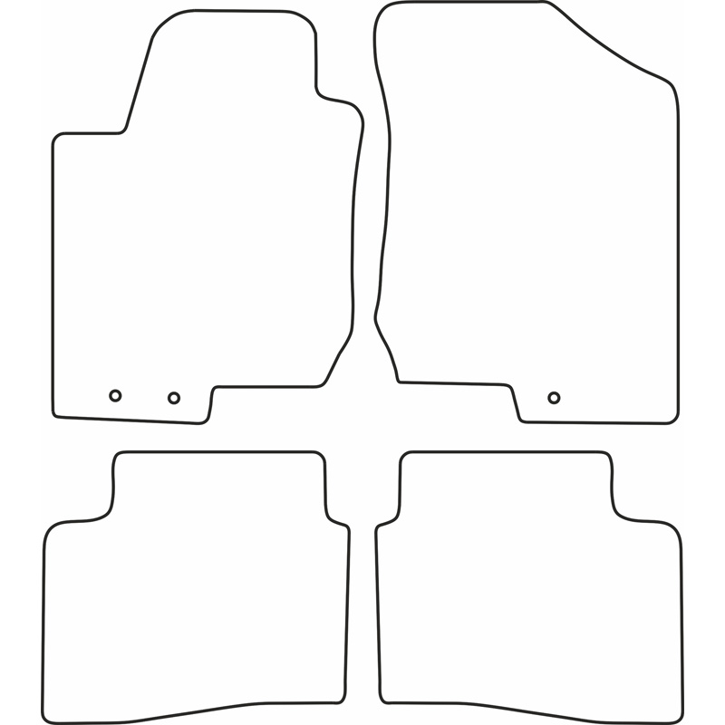 Automatten Velours  Kia Cee'd 2010-2012