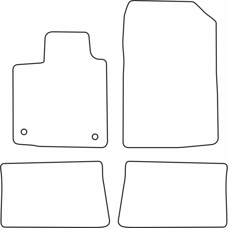 Automatten Velours  Renault Twingo 2007-2013