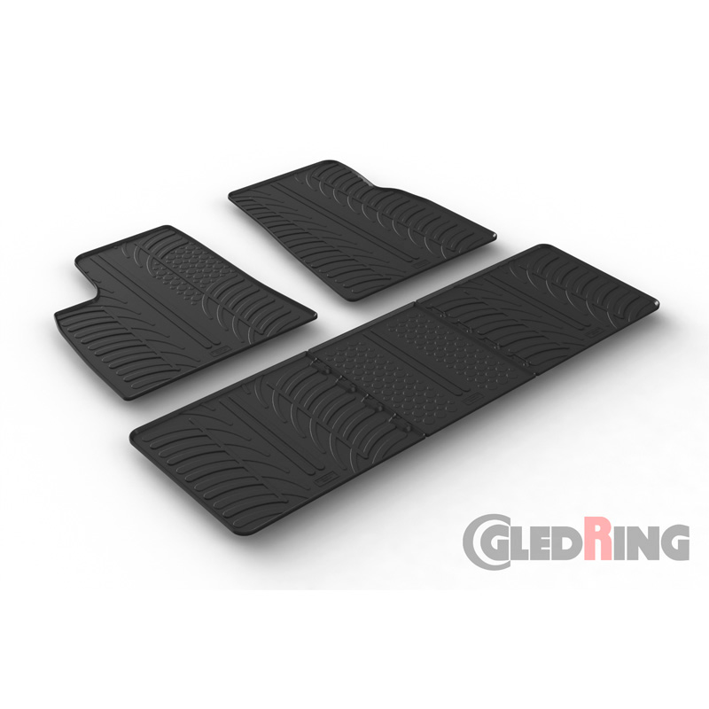 Rubbermatten  Tesla Model S 2012-2016 excl. 85D (T profiel 5-delig)