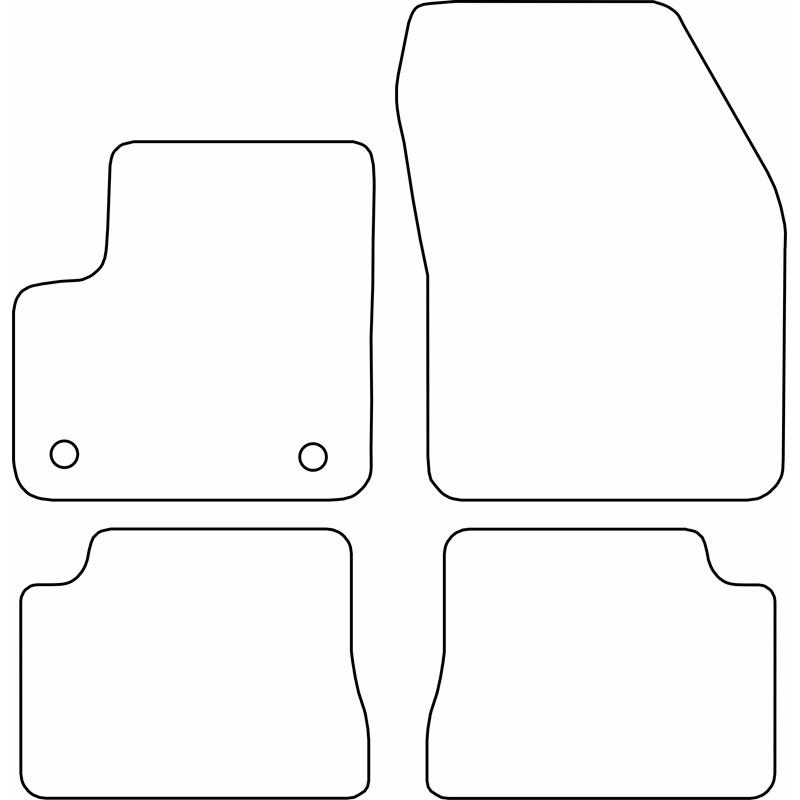 Automatten Velours  Jeep Avenger & Fiat 600e (Electric) 2023-