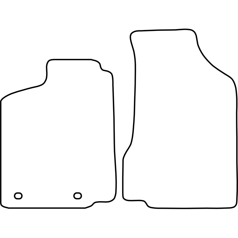 Automatten Velours  Volkswagen Caddy 1996-2004