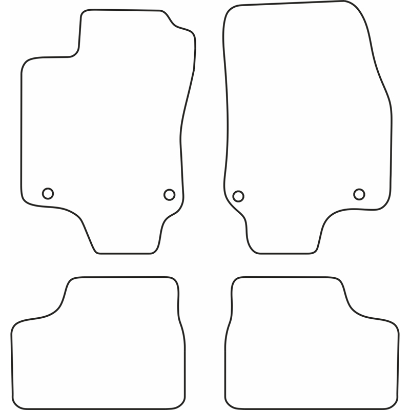 Automatten Velours  Opel Astra G 1998-2004