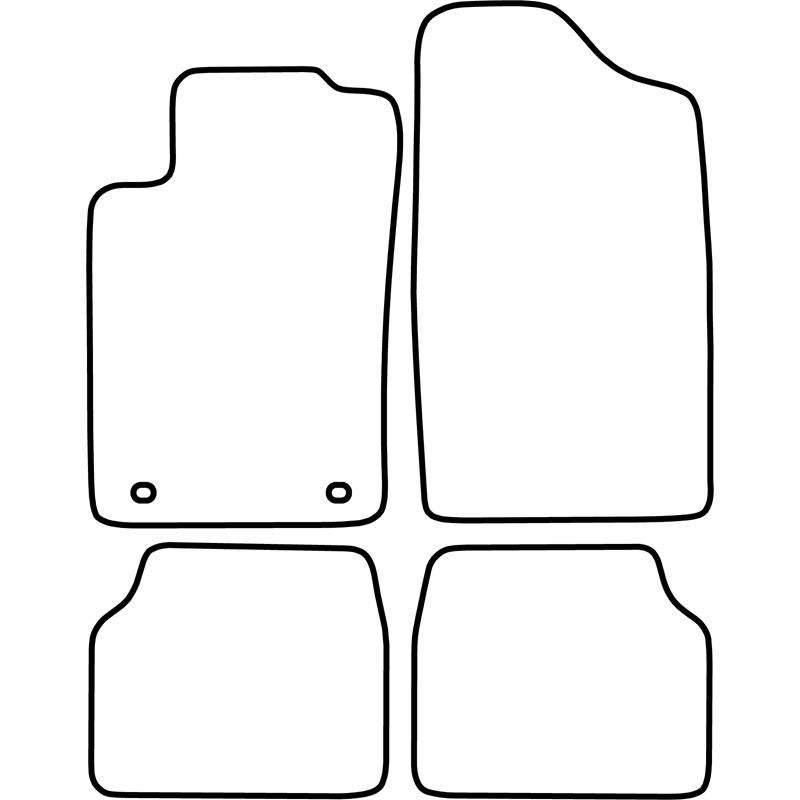 Automatten Velours  Peugeot 405 1987-1996