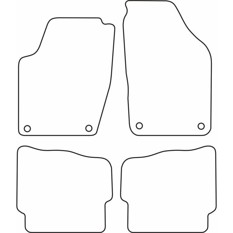 Automatten  Volkswagen Polo 9N 2001-2005