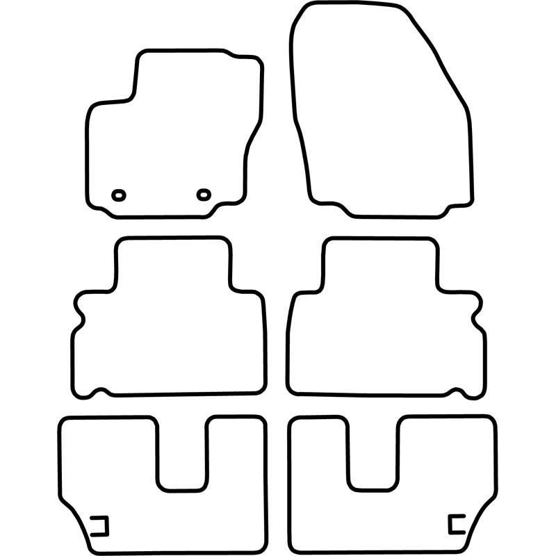 Automatten Velours  Ford Galaxy 2006-2011 (7 personen)