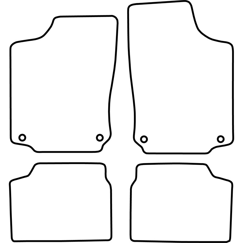 Automatten Velours  Opel Corsa C 2000-2006