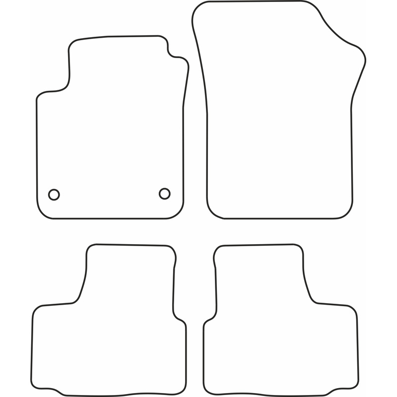 Automatten Velours  Skoda Citigo 2012-