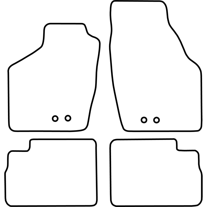 Automatten Velours  Opel Agila 2004-2008