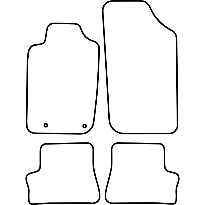 Automatten Velours  Peugeot 206 CC 2001-2007